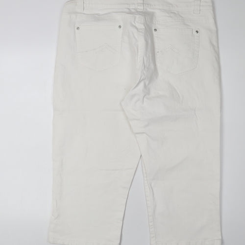 BHS Women's White Straight Jeans Size 18