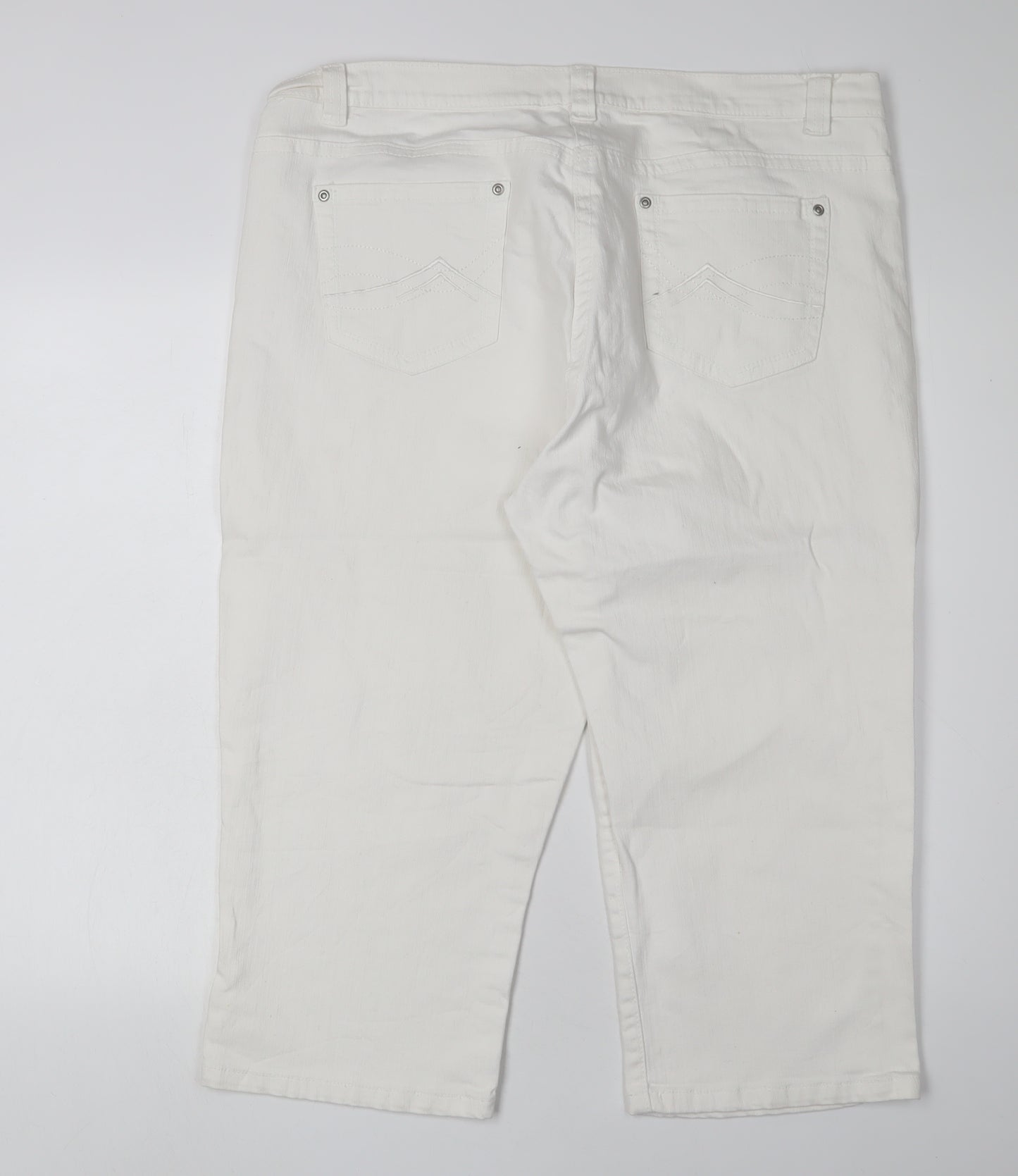 BHS Women's White Straight Jeans Size 18