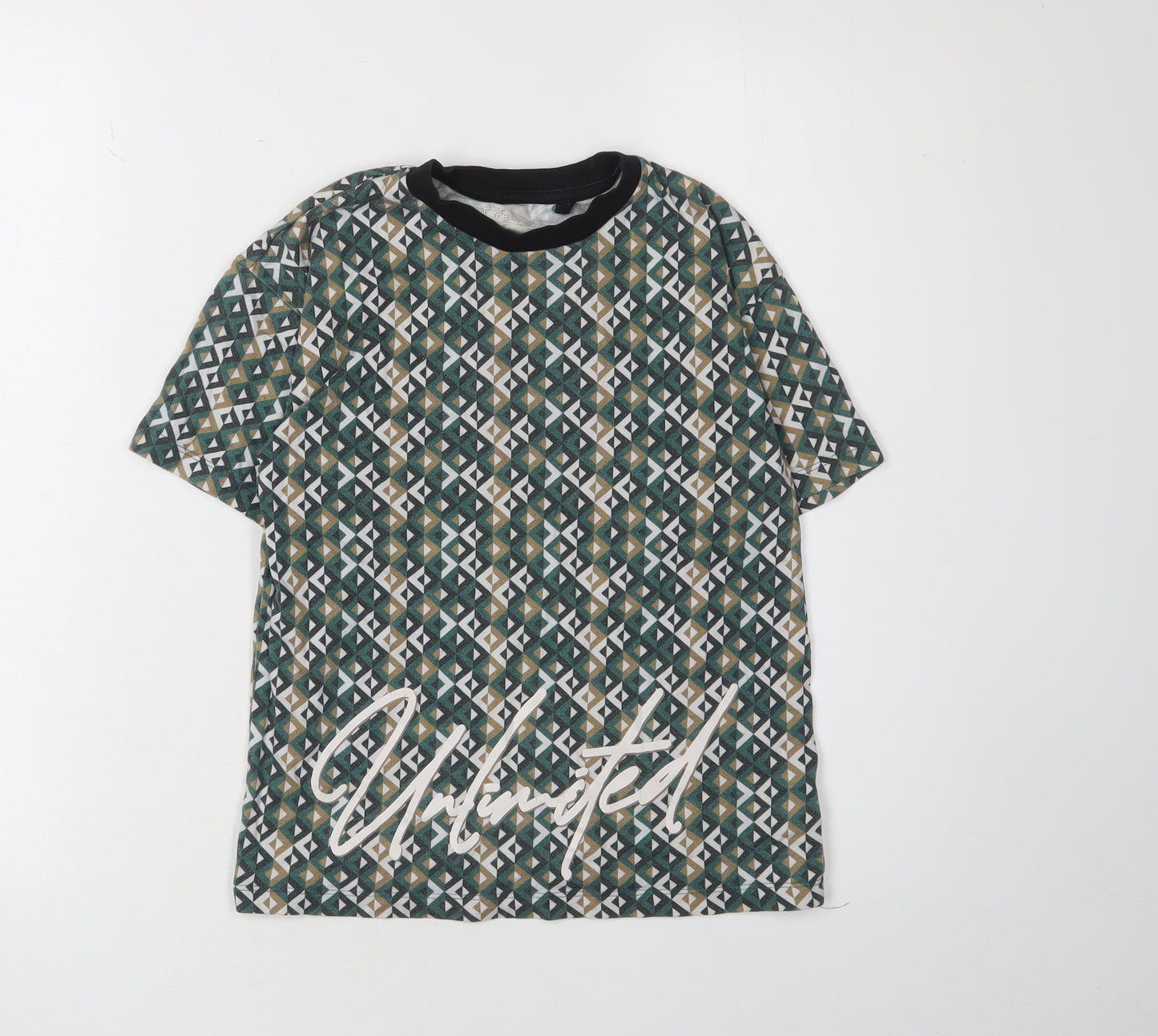 Next Boys Geometric Multicoloured T-Shirt Size 128