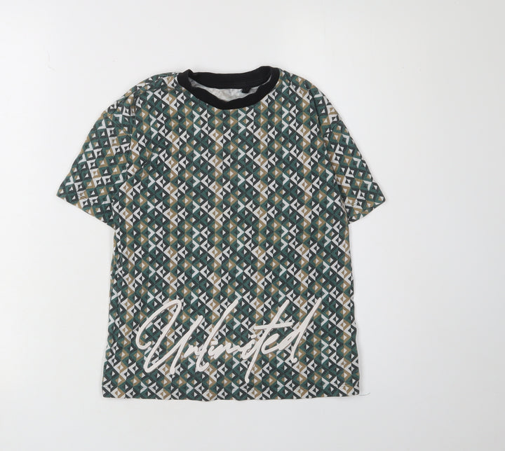 Next Boys Geometric Multicoloured T-Shirt Size 128
