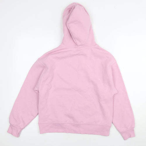Zara Girls Pink Hoodie 11-12 Years Pullover Soft Cotton Blend