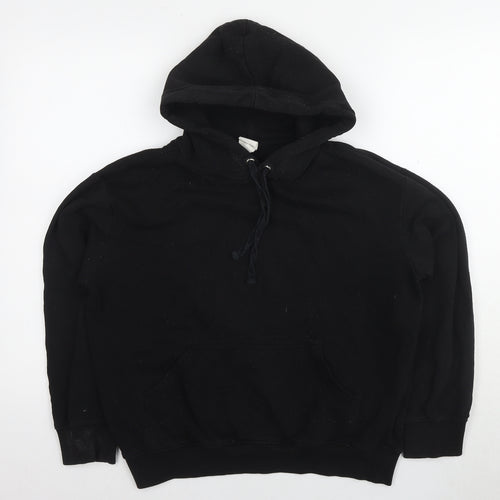 H&M Unisex Black Pullover Hoodie XS