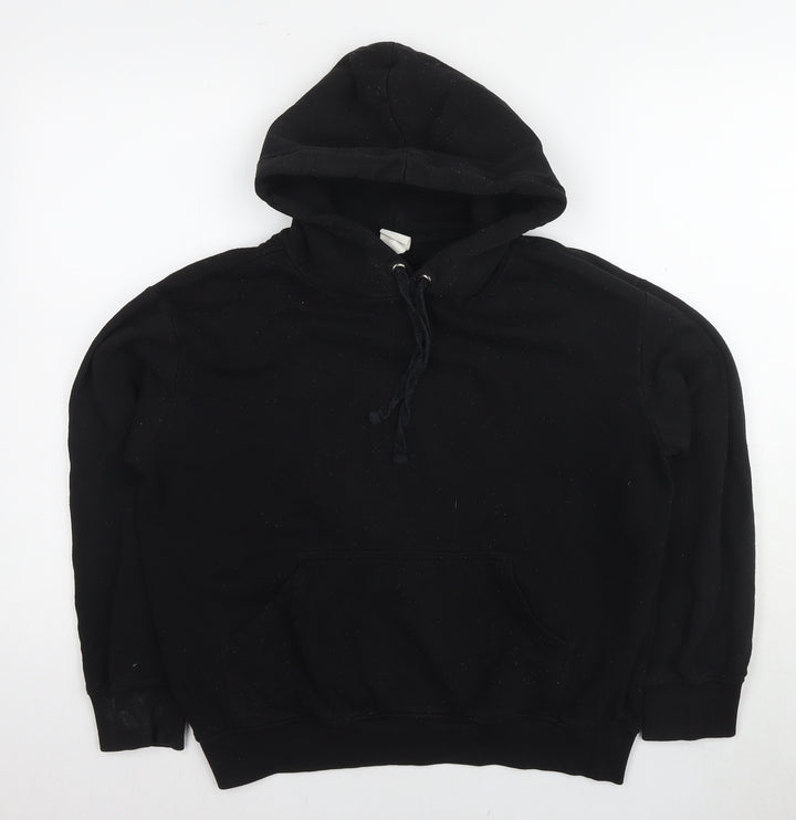 H&M Unisex Black Pullover Hoodie XS