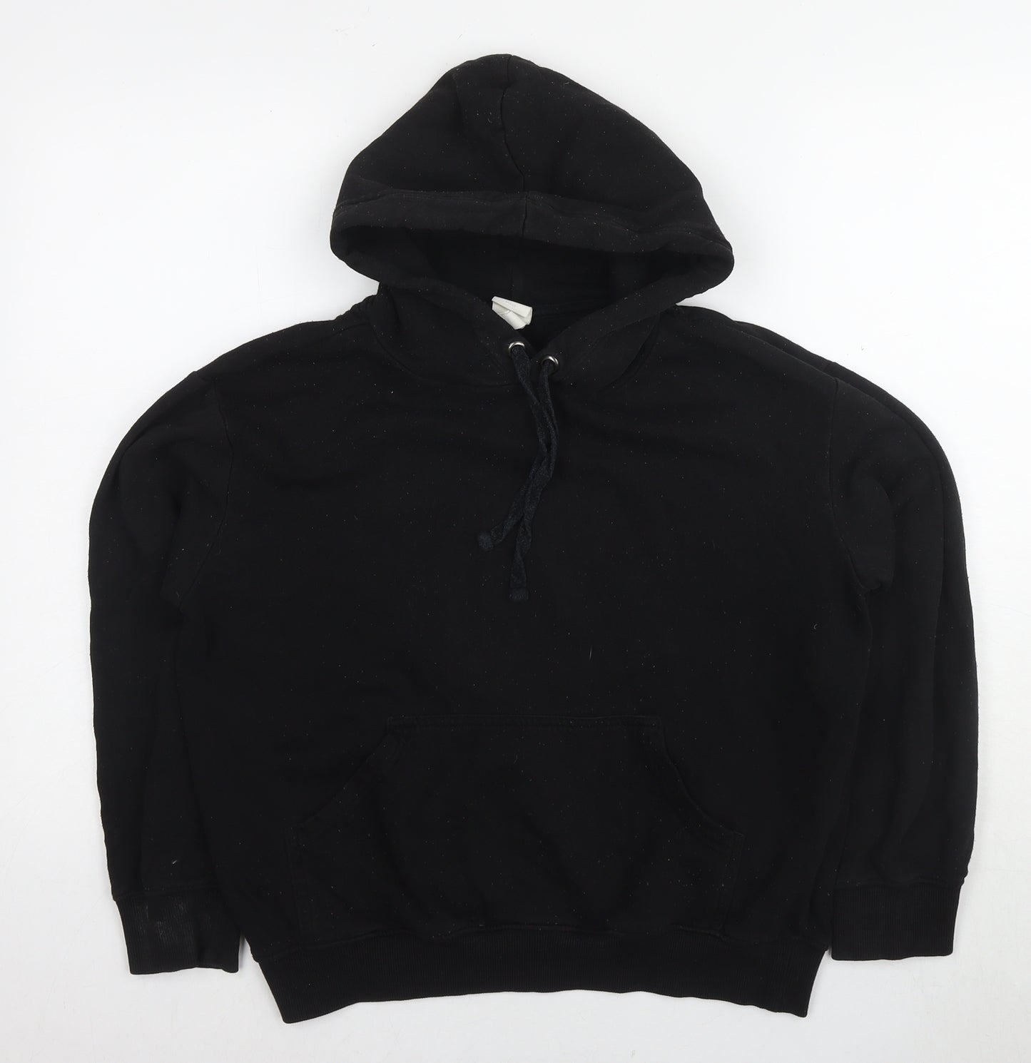 H&M Unisex Black Pullover Hoodie XS