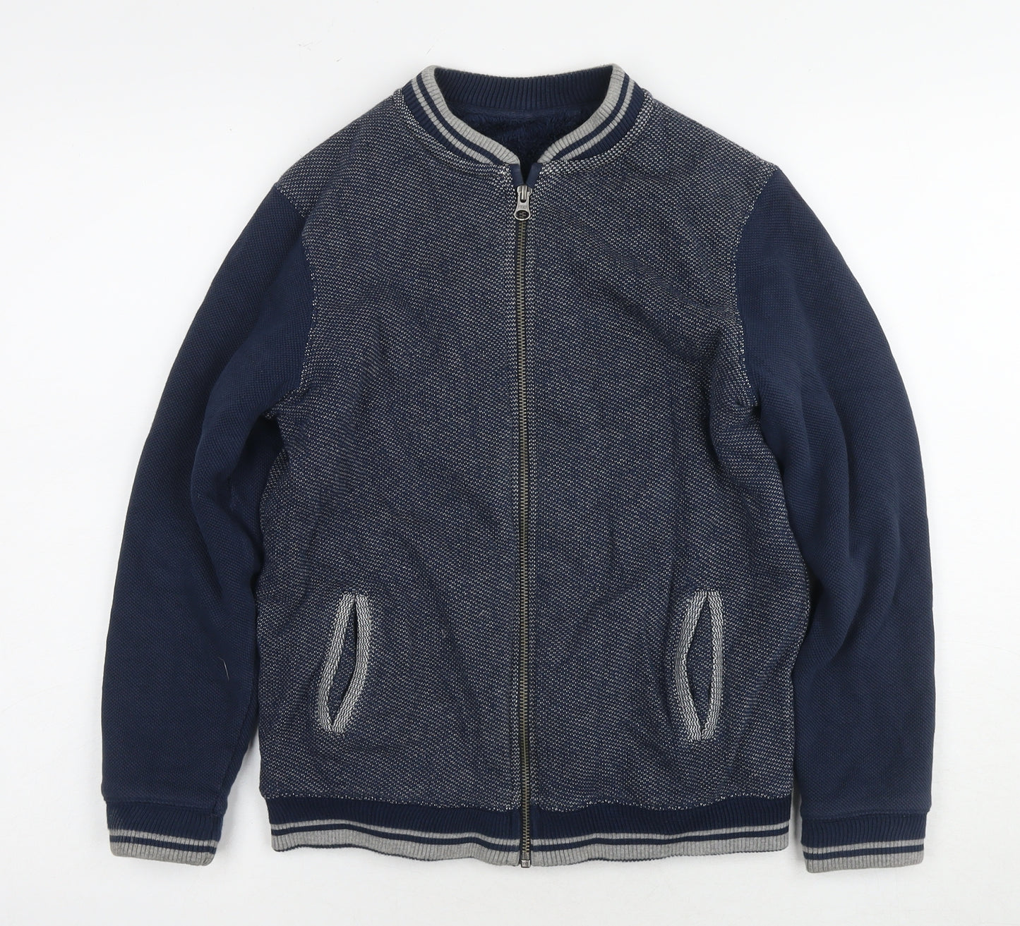 Marks and Spencer Boys Blue Full Zip Sweatshirt Age 11-12