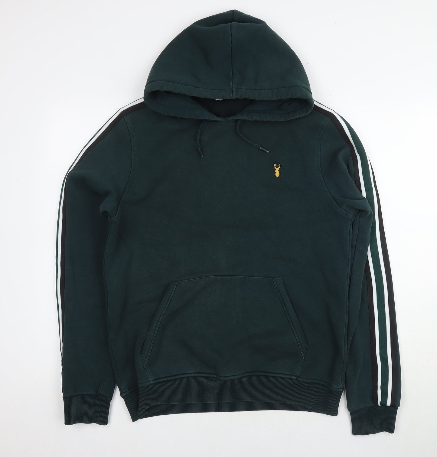 Next Men's Green Hoodie Pullover M with Logo