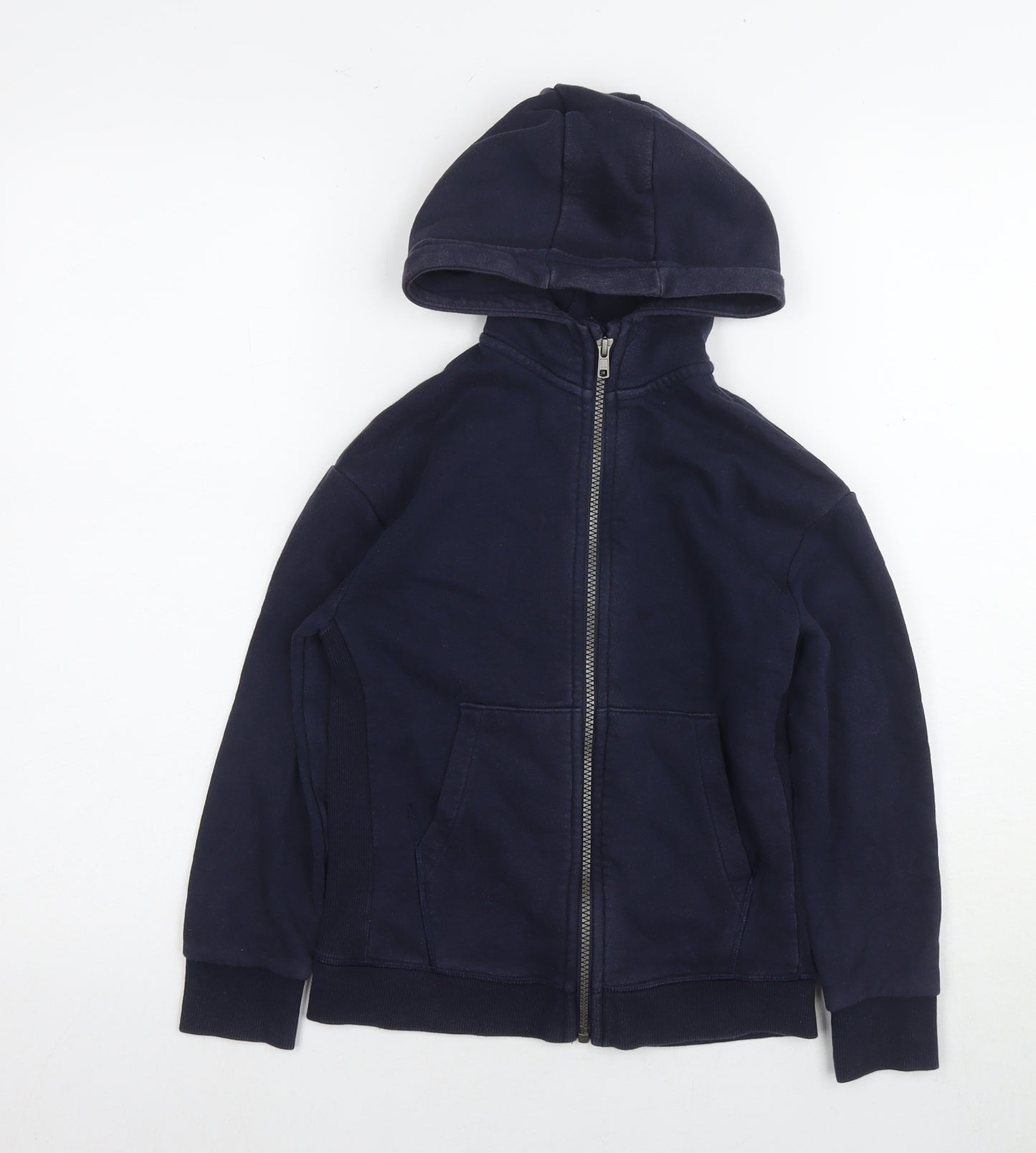 Marks and Spencer Boys Navy Full Zip Hoodie 8-9 Years
