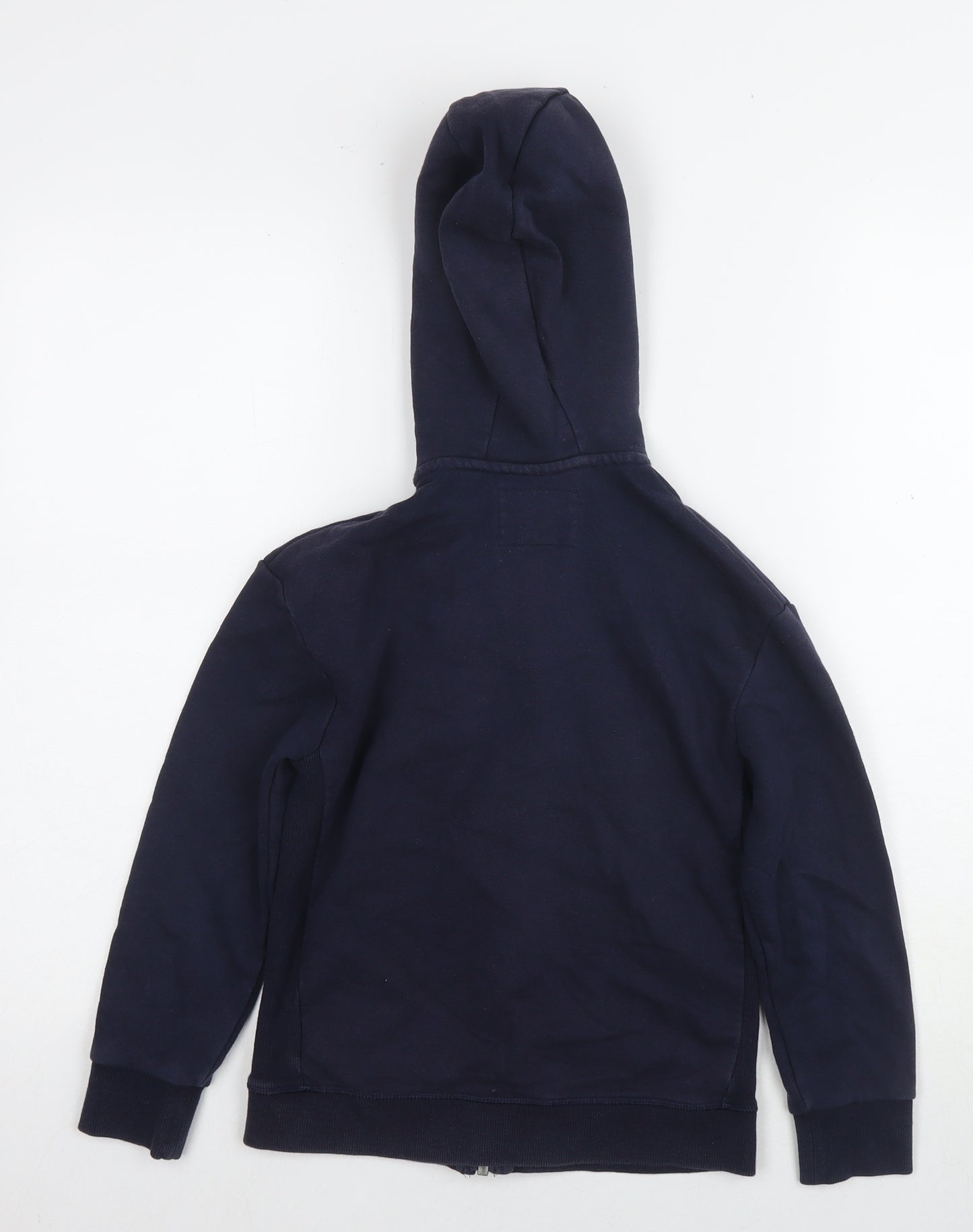 Marks and Spencer Boys Navy Full Zip Hoodie 8-9 Years