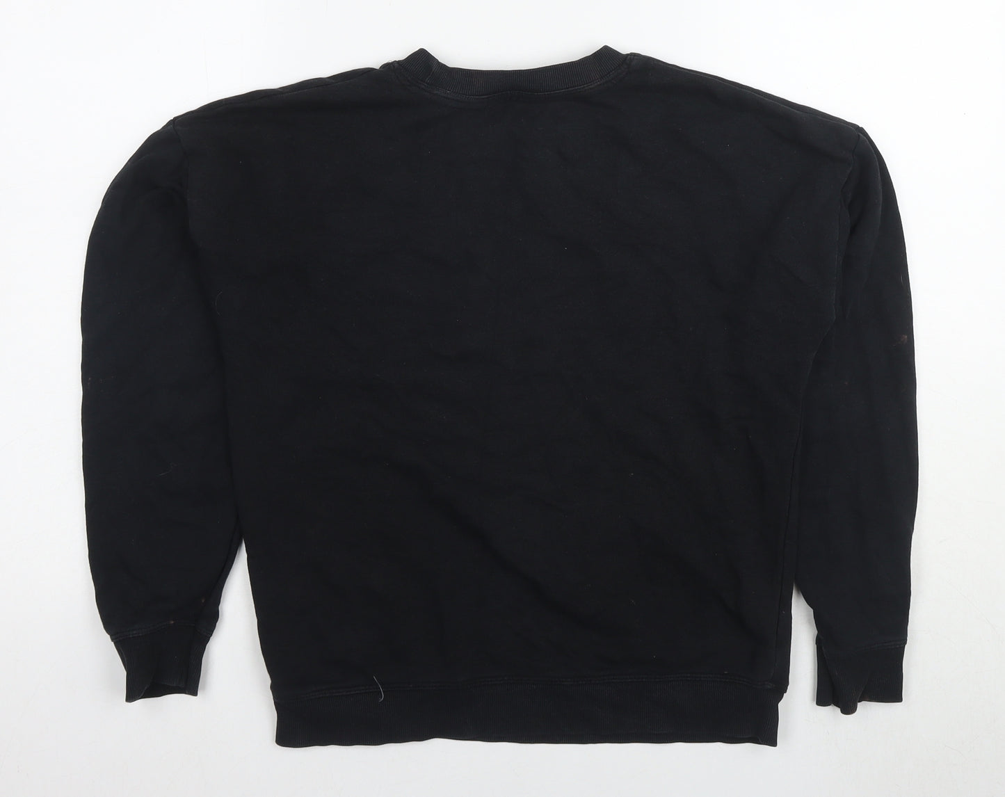 New Look Women's Black Graphic Sweatshirt S