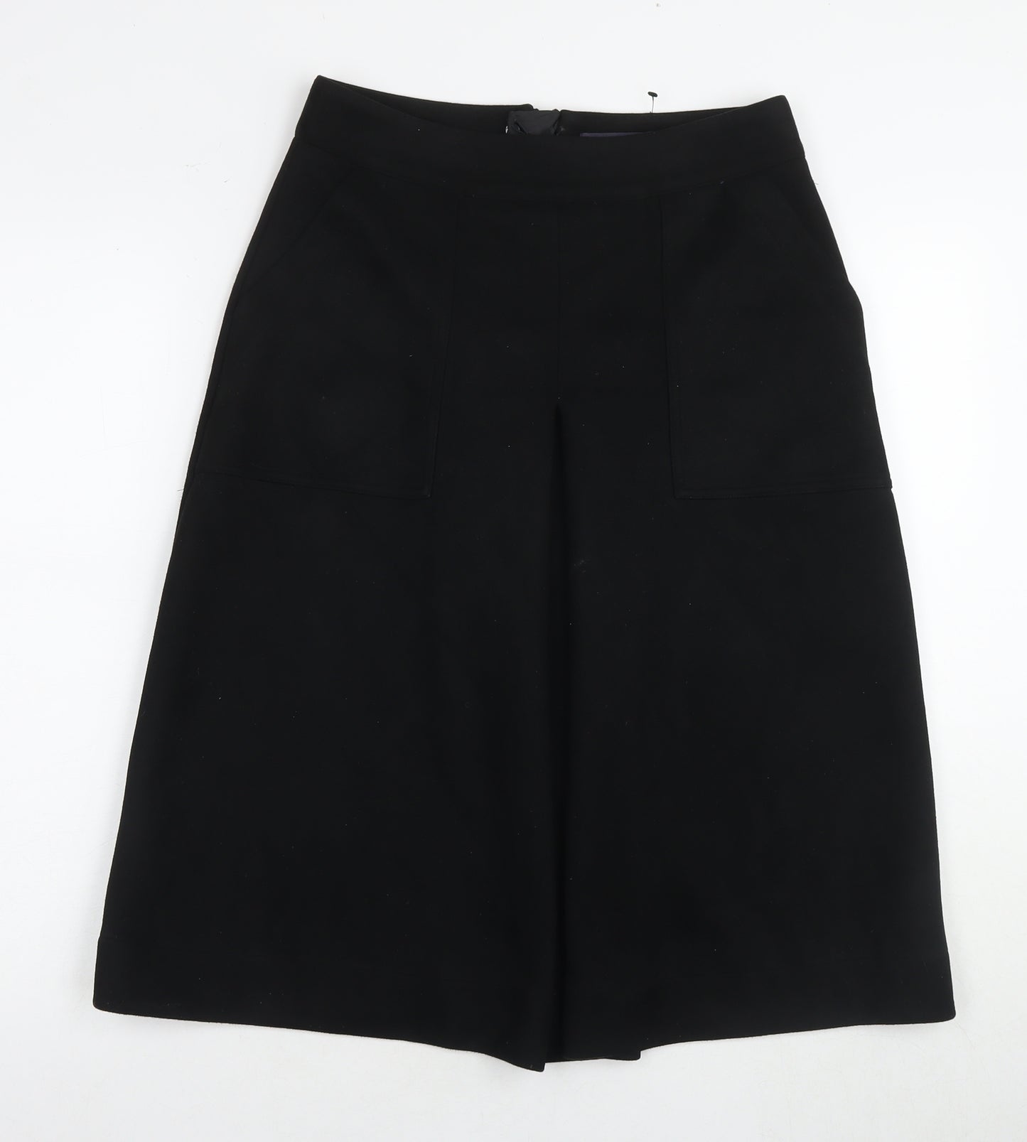 Marks and Spencer Women's Black Zip Skirt UK 10 Regular