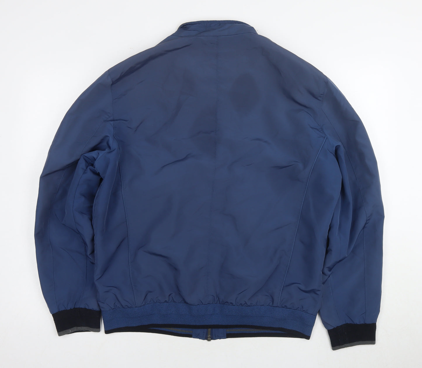 Marks and Spencer Men's Blue Bomber Jacket L