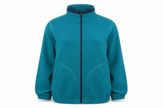 Front view of Marks & Spencer Women's Green Fleece Jacket, size 12