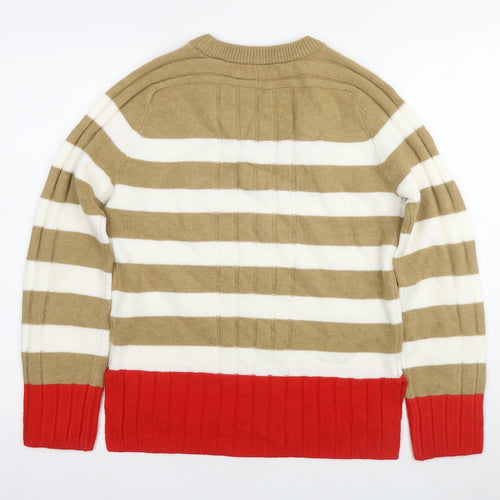 Next Womens Multicoloured Striped Chunky Knit Jumper - XS