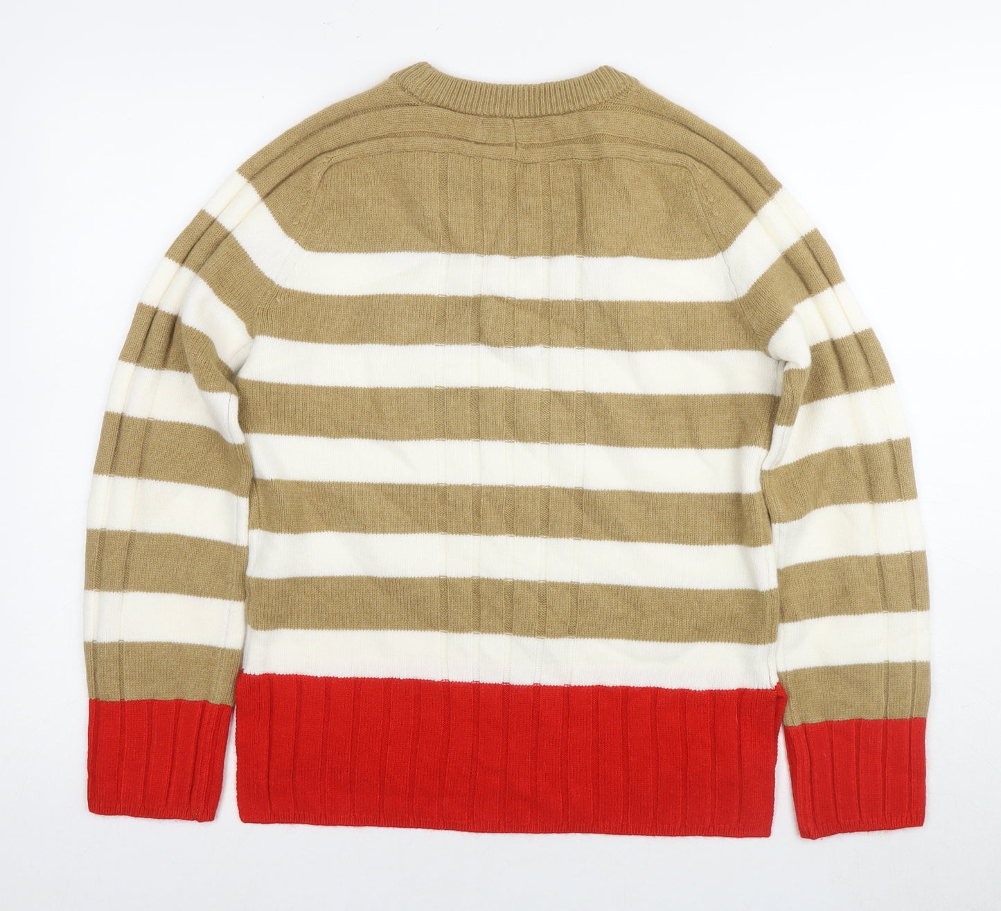 Next Womens Multicoloured Striped Chunky Knit Jumper - XS