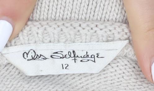 Miss Selfridge Women's Beige Pullover Jumper Size 12