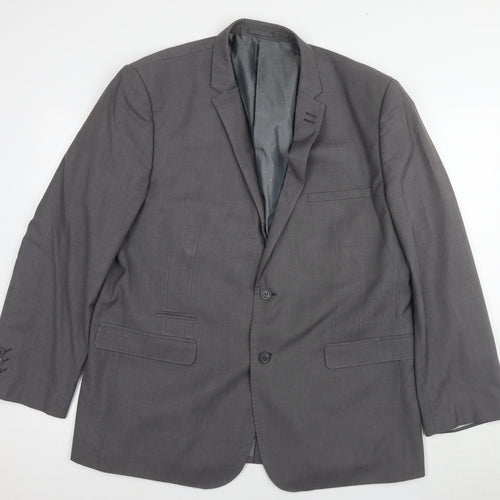 Harry Brown Grey Blazer for Men, Size 48R, Business
