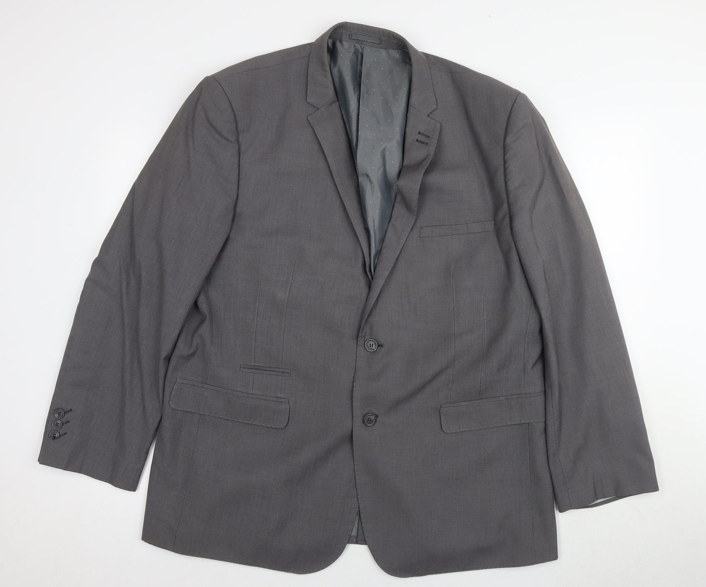Harry Brown Grey Blazer for Men, Size 48R, Business