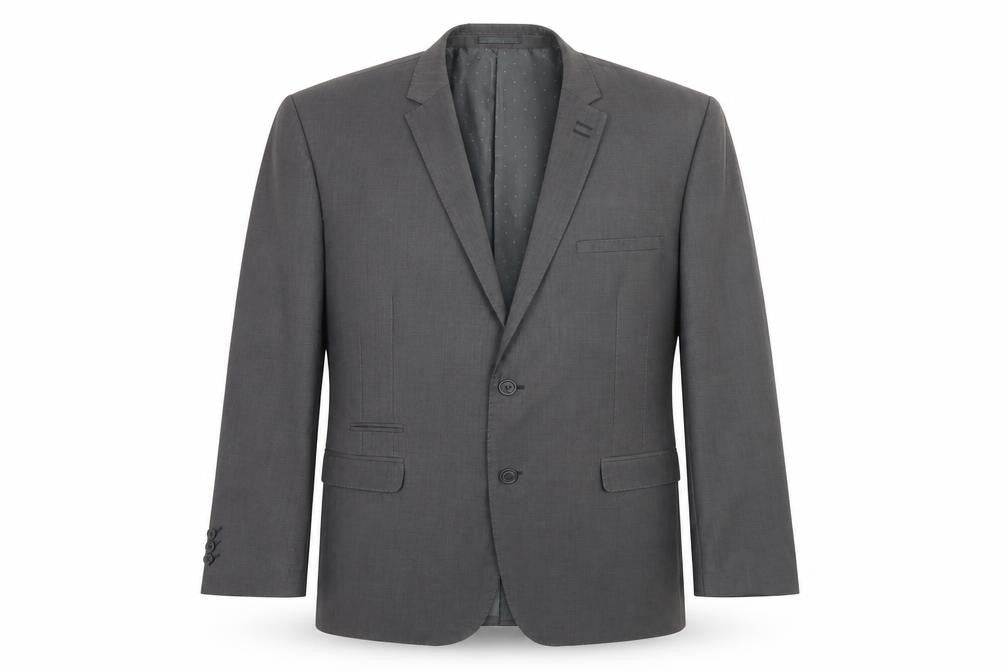Front view of Harry Brown Grey Blazer for Men, size 48R, Business