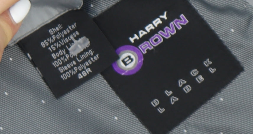 Harry Brown Grey Blazer for Men, Size 48R, Business