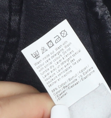 River Island Women's Black Straight Jeans Size 8