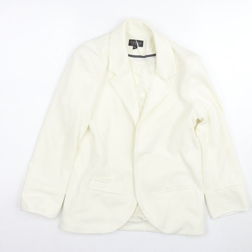 Topshop Ivory Women's Blazer - Size 8