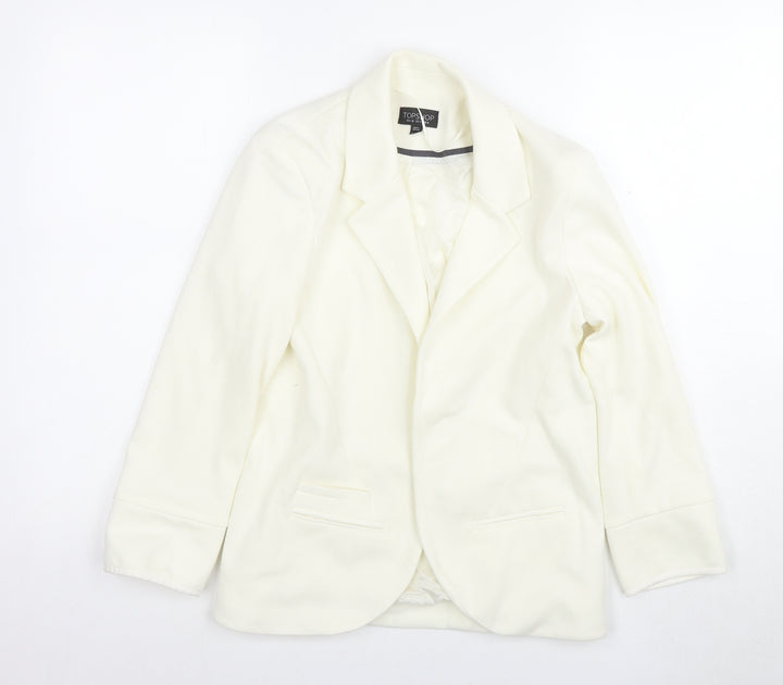 Topshop Ivory Women's Blazer - Size 8
