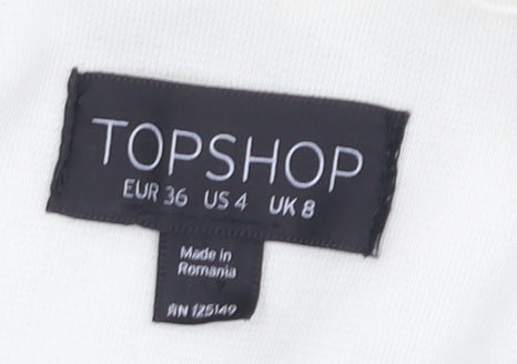 Topshop Ivory Women's Blazer - Size 8