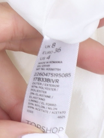 Topshop Ivory Women's Blazer - Size 8