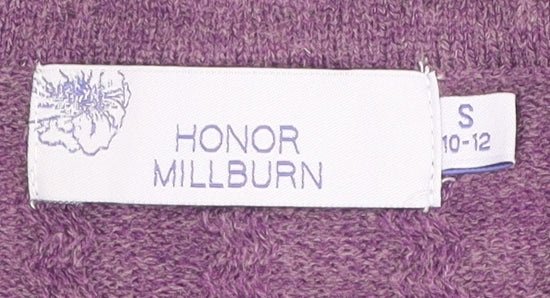 Honor Millburn Women's Purple Cardigan, Size 10, All Seasons