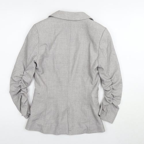 H&M Women's Grey Blazer, Size 4, Classic Business Style
