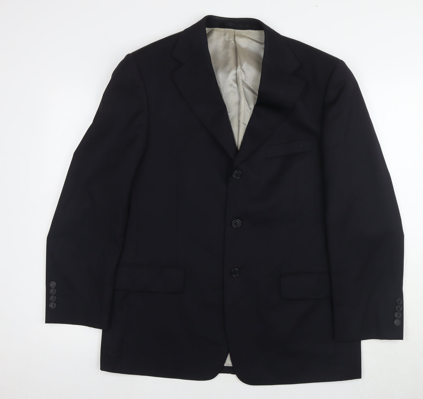 Marks and Spencer Men's Black Blazer, Size 40S, Formal