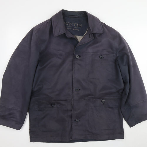 Francetta Men's Blue Mid-Length Jacket - Size 38