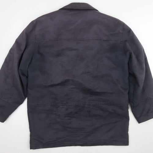 Francetta Men's Blue Mid-Length Jacket - Size 38