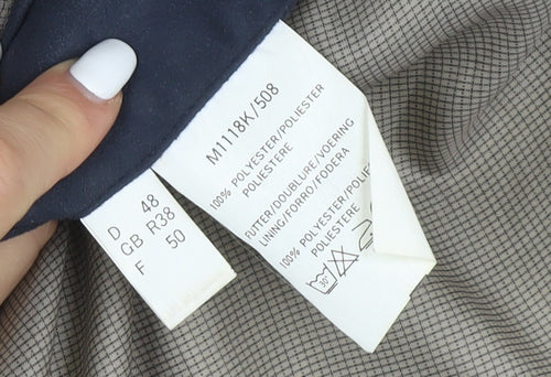 Francetta Men's Blue Mid-Length Jacket - Size 38