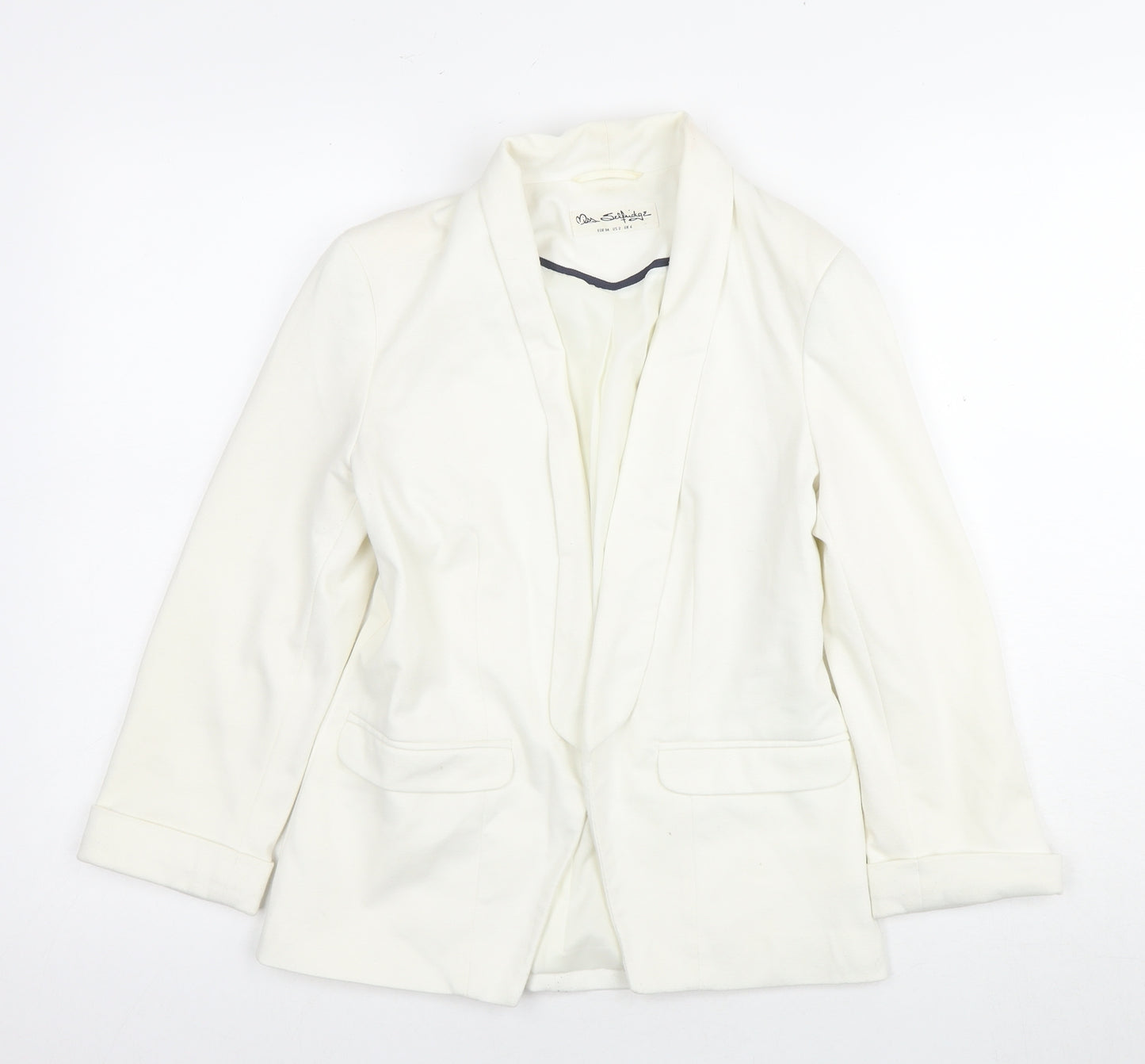 Don Sophisticates Women's White Blazer, Size 6, Classic Fit