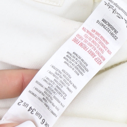 Don Sophisticates Women's White Blazer, Size 6, Classic Fit