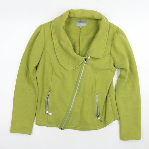 Per Una Women’s Green Zip Jacket, M, Casual Style