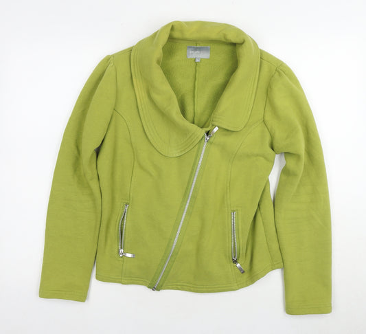 Per Una Women’s Green Zip Jacket, M, Casual Style