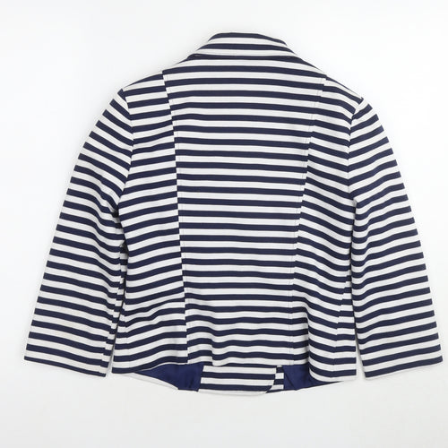 Red Herring Women's Striped Blazer - Size 10 - Nautical Style