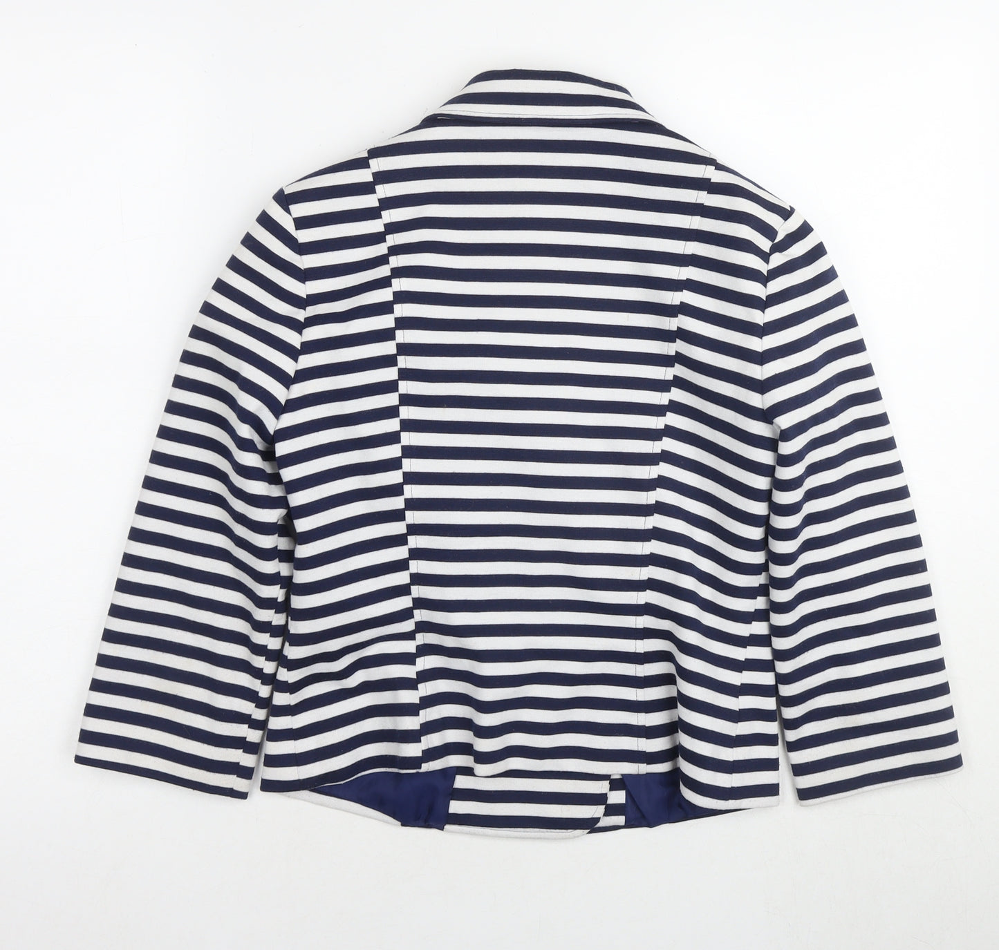 Red Herring Women's Striped Blazer - Size 10 - Nautical Style