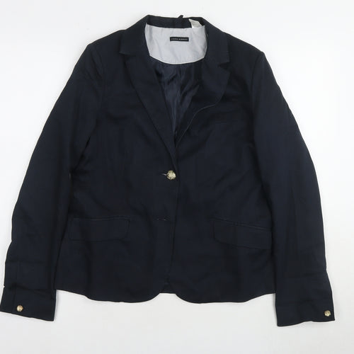 Laura Clement Women's Black Blazer UK 12 Lined