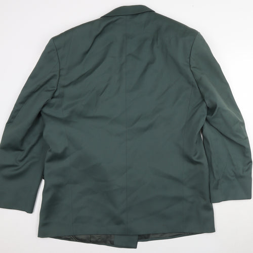 Marks and Spencer Men's Green 40R Double-Breasted Blazer