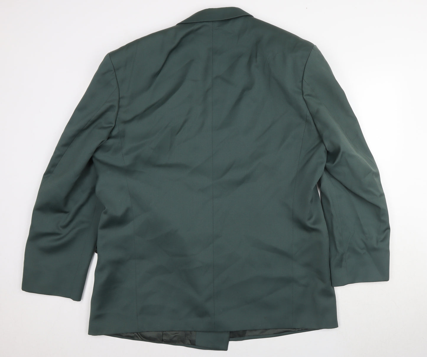 Marks and Spencer Men's Green 40R Double-Breasted Blazer