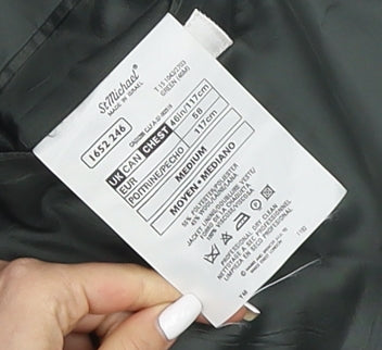 Marks and Spencer Men's Green 40R Double-Breasted Blazer