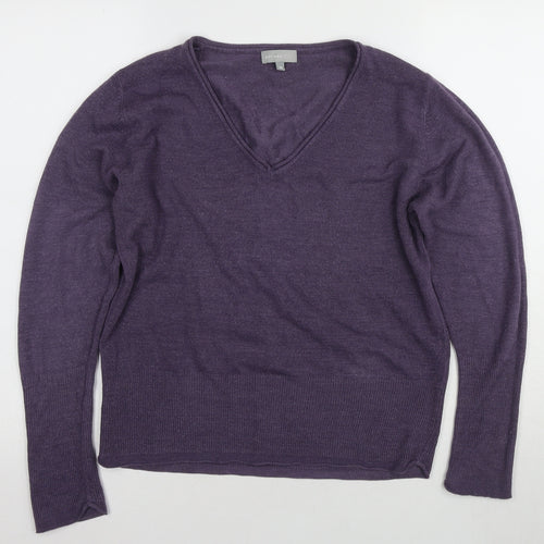 Per Una Women's Purple Wool Blend Pullover Jumper Size 16