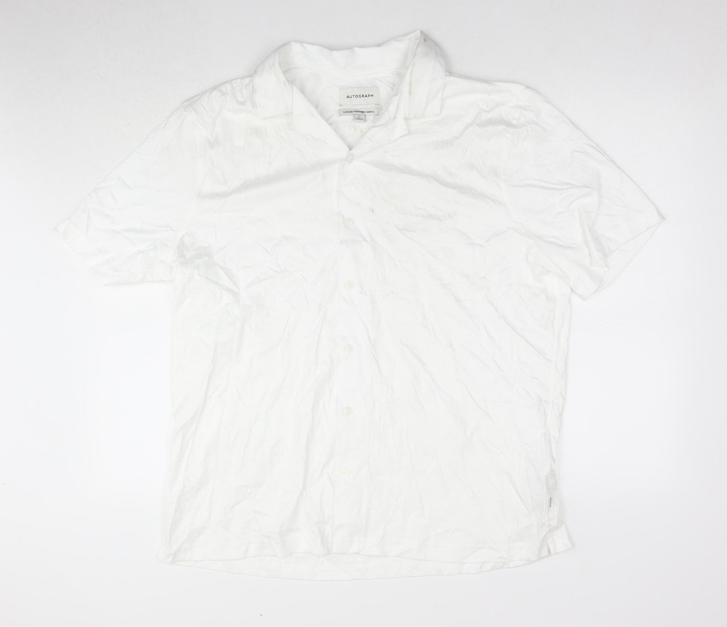 Marks and Spencer Men's XL White Casual Button-Up Shirt