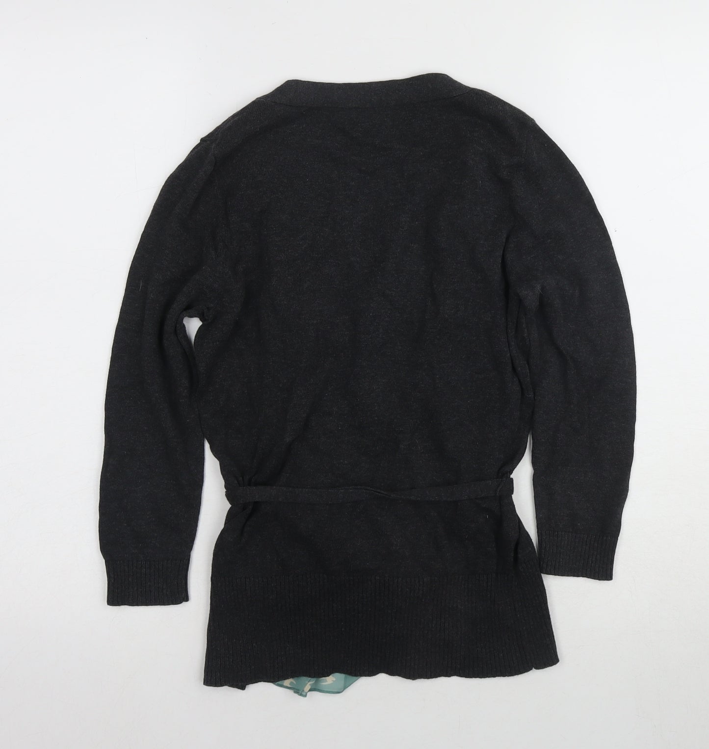 Next Women's Black Cardigan Size 8 Cotton-Blend