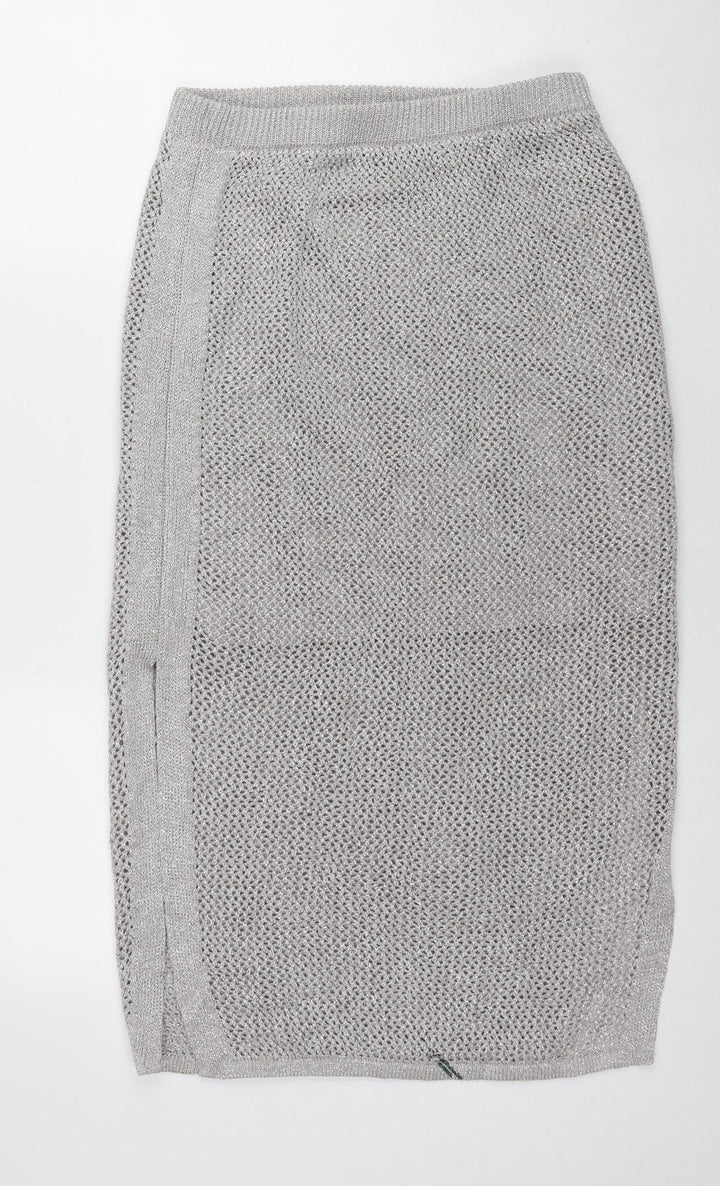 Marks and Spencer Women's Grey Knit Skirt M
