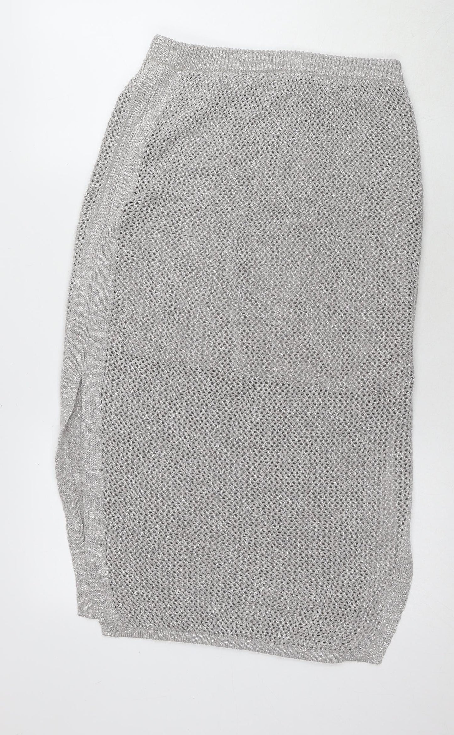 Marks and Spencer Women's Grey Knit Skirt M