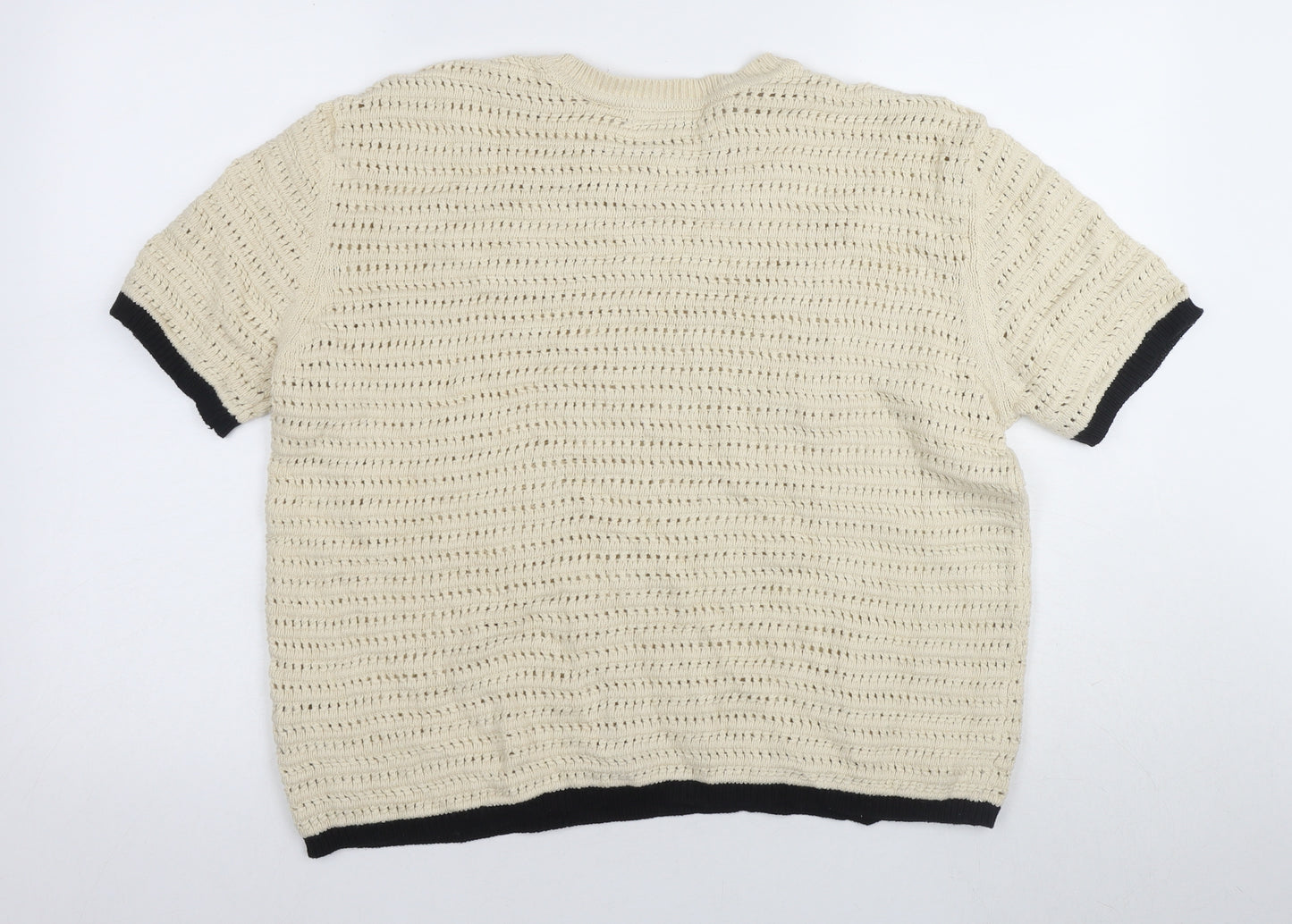 Marks & Spencer Women's Beige Knit Pullover Jumper L